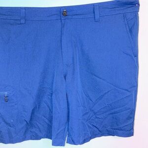 MAGELLAN MENS OUTDOORS FISH GEAR SHORTS BLUE SZ 44